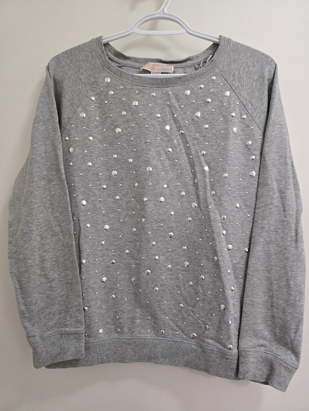 Ladies Michael Kors Studded Crewneck Sweatshirt